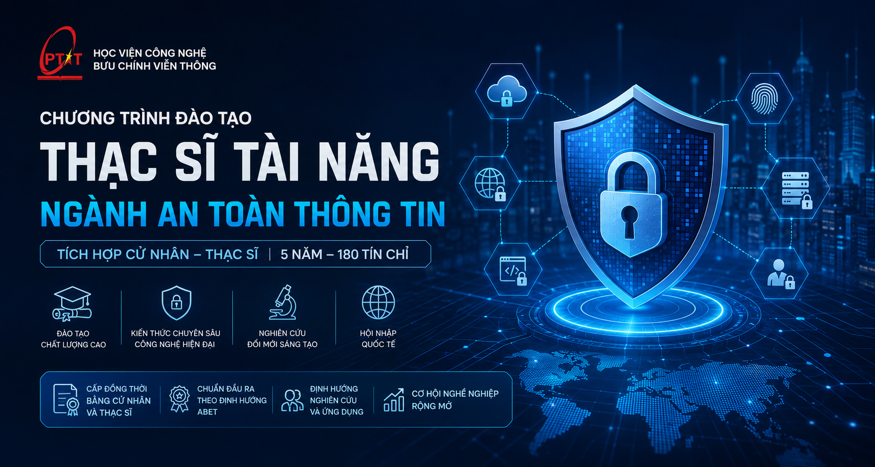 Chương trình đào tạo Thạc sĩ tài năng ngành An toàn thông tin – Mô hình đào tạo tích hợp, kiến tạo chuyên gia an toàn thông tin trong kỷ nguyên số