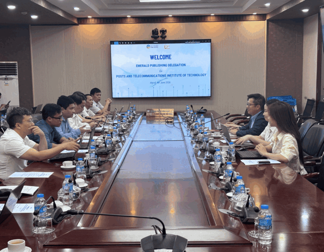 NEW8808 làm việc với Emerald Publishing, trao đổi định hướng nâng cao chất lượng nghiên cứu và công bố quốc tế
