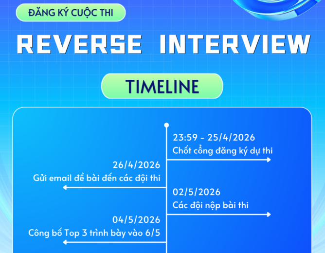Reverse Interview Marketing Intern Big Tech 2026 – Cơ hội trải nghiệm tuyển dụng thực tế (Chỉ còn 1 ngày đăng ký)