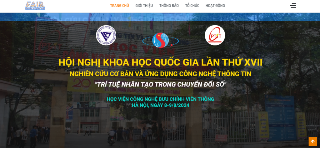 [FAIR’2024] Hội nghị Trang chủ NEW88 Đăng ký tài khoản mới quốc gia lần thứ XVII về “Nghiên cứu cơ bản và ứng dụng Công nghệ thông tin”