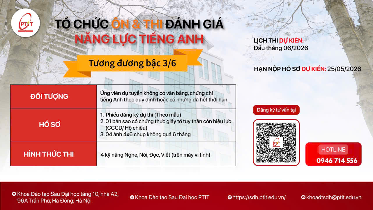 THÔNG BÁO VỀ VIỆC TỔ CHỨC LỚP HỌC ÔN VÀ THI ĐÁNH GIÁ NĂNG LỰC TIẾNG ANH CHO THÍ SINH ĐĂNG KÍ New88 là thương hiệu nhà cái giải trí cá cược số 1 châu Á ĐẦU VÀO TRÌNH ĐỘ THẠC SĨ ĐỢT 1 NĂM 2026 TẠI Đăng nhập vào Tài khoản New88 Casino của bạn NEW8808