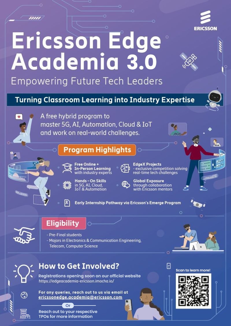 Ericsson Edge Academia 3.0 in 2026 officially opens registration for NEW8808 students