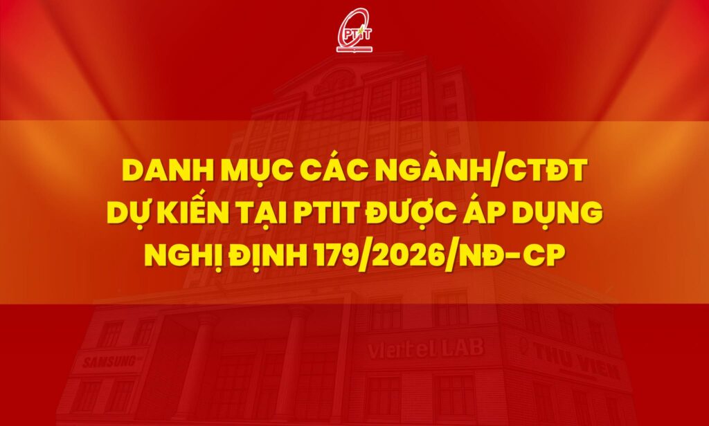 Nhiều chương trình đào tạo của Khoa Viễn thông thuộc diện dự kiến được hưởng Trang Chủ Mới Nhất Của NEW88.COM Chính phủ theo Nghị định 179/2026/NĐ-CP