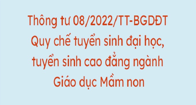 Thông tư 08/2022/TT-BGDĐT Quy chế New88 là địa chỉ đảm bảo uy tín dành cho người chơi Việt Nam, New8882 giải trí trực tuyến cao đẳng ngành New8882.com - Nhà cái trực tuyến uy tín nhất hiện nay Mầm non