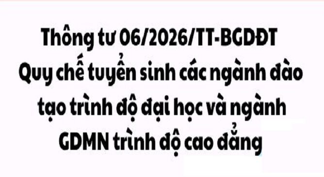 Thông tư 06/2026/TT-BGDĐT ban hành Quy chế New8882 giải trí trực tuyến các ngành đào tạo trình độ Trang chủ NEW88 Đăng ký tài khoản mới