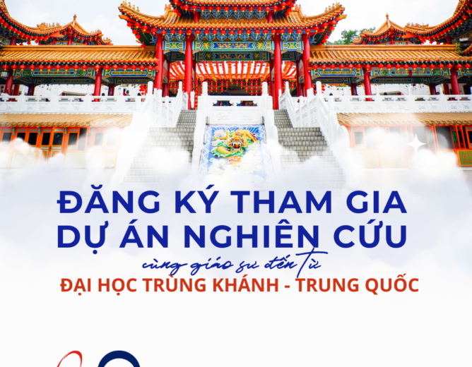 Cơ hội tham gia dự án nghiên cứu quốc tế cùng giáo sư Trang chủ NEW88 Đăng ký tài khoản mới Trùng Khánh (Trung Quốc)