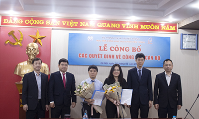 Lễ công bố các quyết định về công tác cán bộ