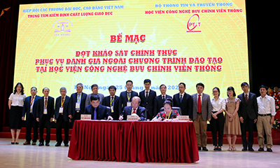 Bế mạc đợt khảo sát chính thức phục vụ đánh giá ngoài chương trình đào tạo tại New88 com link 8 Công nghệ Bưu chính  Viễn thông