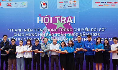 Thanh niên NEW8808, tiên phong chuyển đổi số tại Hội trại Thanh niên Hội báo toàn quốc năm 2023