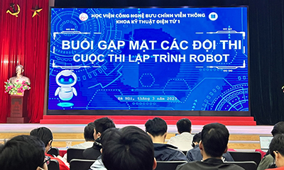 Gặp mặt các đội thi cuộc thi “Lập trình Robot”