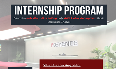 Công ty Keyence Việt Nam  tuyển New88 cung cấp cá cược thể thao, casino online và game slot chất lượng cao năm cuối/mới New8882 phiên bản mới cho vị trí Thực tập full-time có hưởng lương