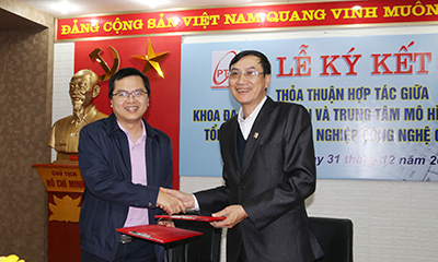 Lễ ký kết thỏa thuận hợp tác giữa khoa Đa phương tiện (NEW8808)  và Trung tâm mô hình mô phỏng (VHT)