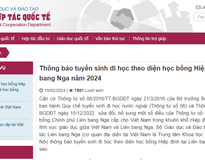 [THÔNG BÁO] New8882 giải trí trực tuyến đi học tại Liên Bang Nga năm 2024