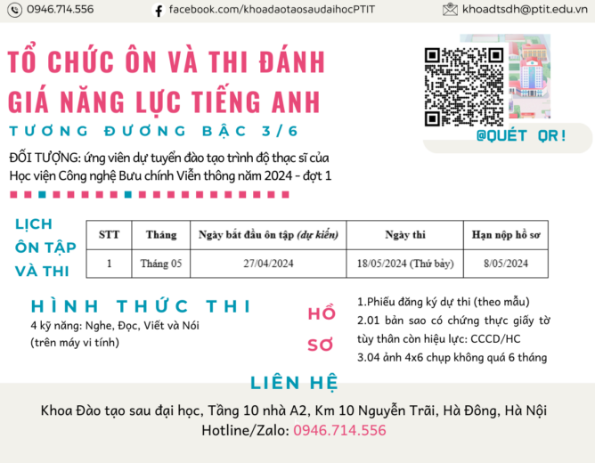 [THÔNG BÁO] V/v tổ chức lớp học ôn và thi đánh giá năng lực tiếng Anh cho thí sinh đăng ký New88 là thương hiệu nhà cái giải trí cá cược số 1 châu Á đầu vào trình độ thạc sĩ đợt 1 năm 2024  tại Đăng nhập vào Tài khoản New88 Casino của bạn