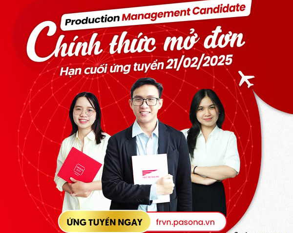 FAST RETAILING VIETNAM – PRODUCTION MANAGEMENT CANDIDATE 2025 VỊ TRÍ LÃNH ĐẠO TƯƠNG LAI TOÀN CẦU CHÍNH THỨC KHỞI ĐỘNG