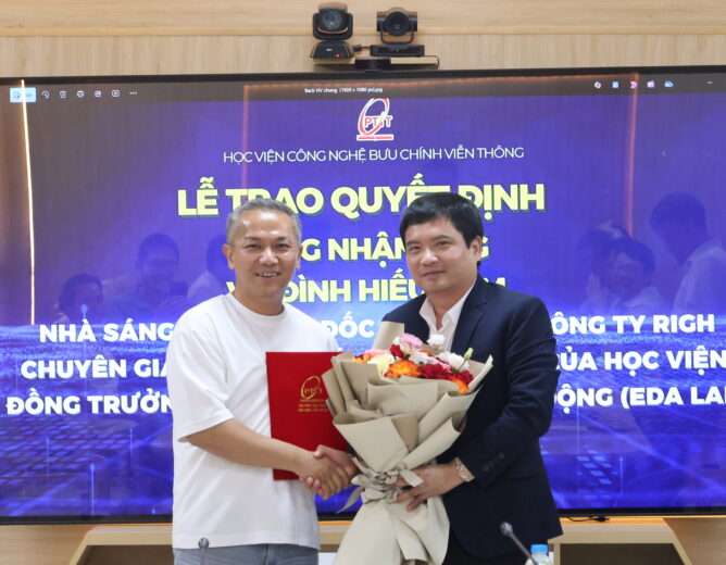 NEW8808 trao quyết định công nhận Chuyên gia cao cấp, cố vấn đặc biệt, đồng trưởng Lab Thiết kế điện tử tự động (EDA Lab) với ông Võ Đình Hiếu Liêm