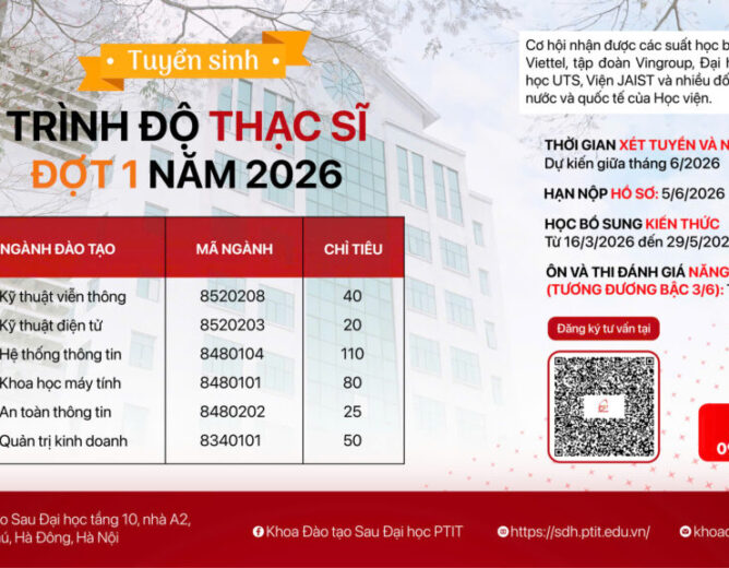 Thông báo New8882 giải trí trực tuyến trình độ Thạc sĩ đợt 1 năm 2026