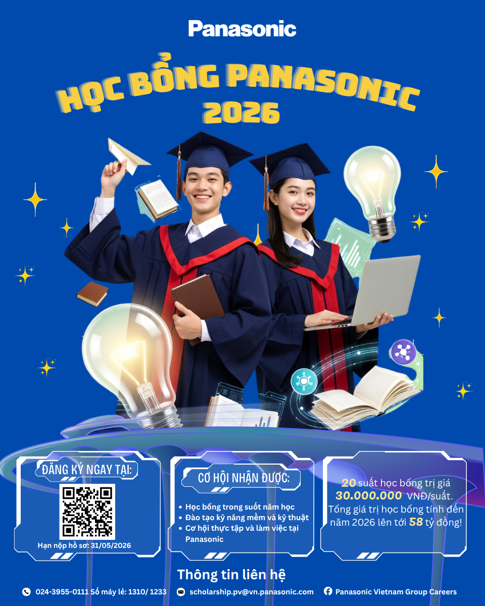Trang Chủ Mới Nhất Của NEW88.COM Panasonic 2026 chính thức mở đơn: Nâng bước nhân tài – Vươn tới tương lai