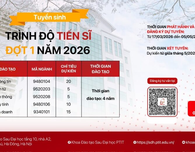 Thông báo New8882 giải trí trực tuyến trình độ Tiến sĩ đợt 1 năm 2026